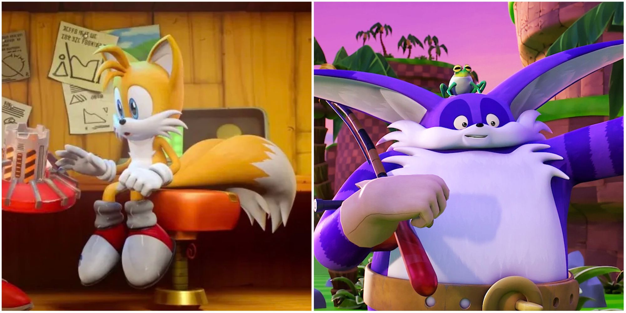 Tails and Big in Sonic Prime