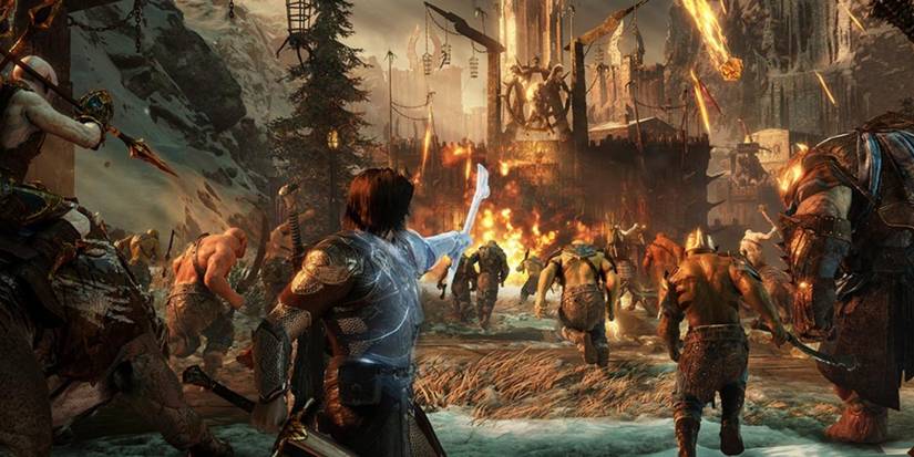 talion leading a siege in middle-earth: shadow of war
