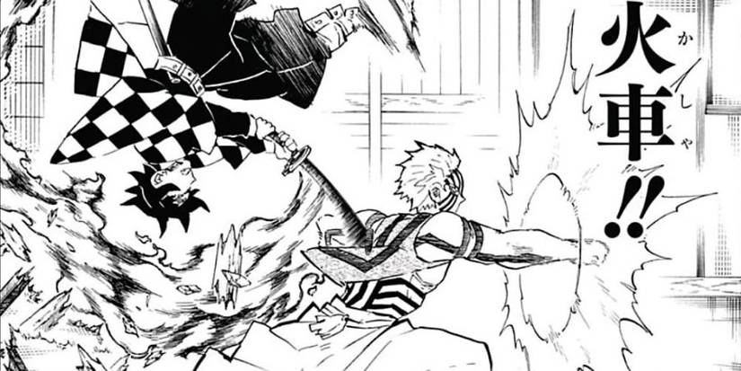 Tanjiro vs Akaza demon slayer