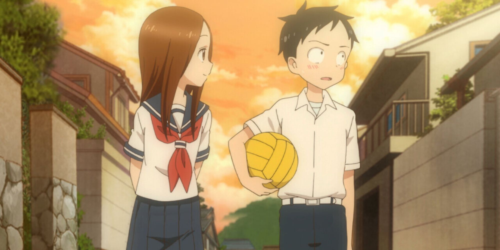 Takagi and Nishikata in Teasing Master Takagi-san