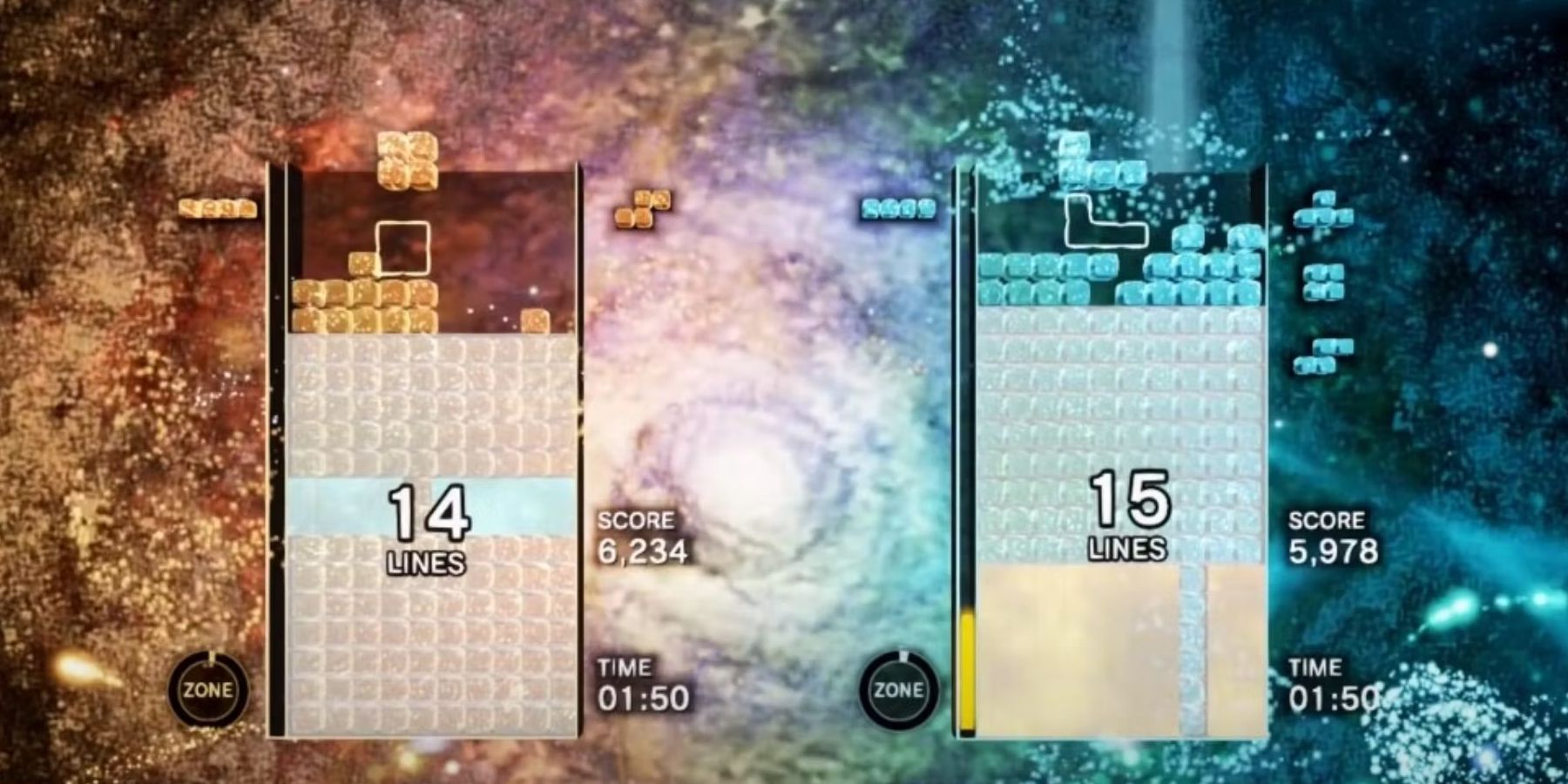 Tetris Effect Connected multiplayer two players