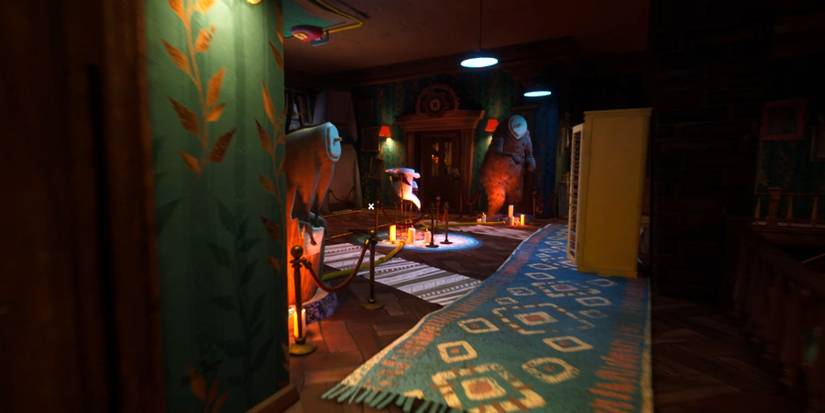 the attic and the three statues location in hello neighbor 2