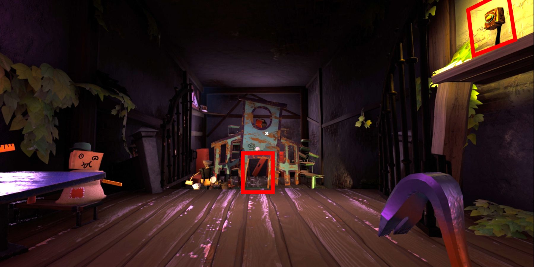 the button and entrance location in hello neighbor 2