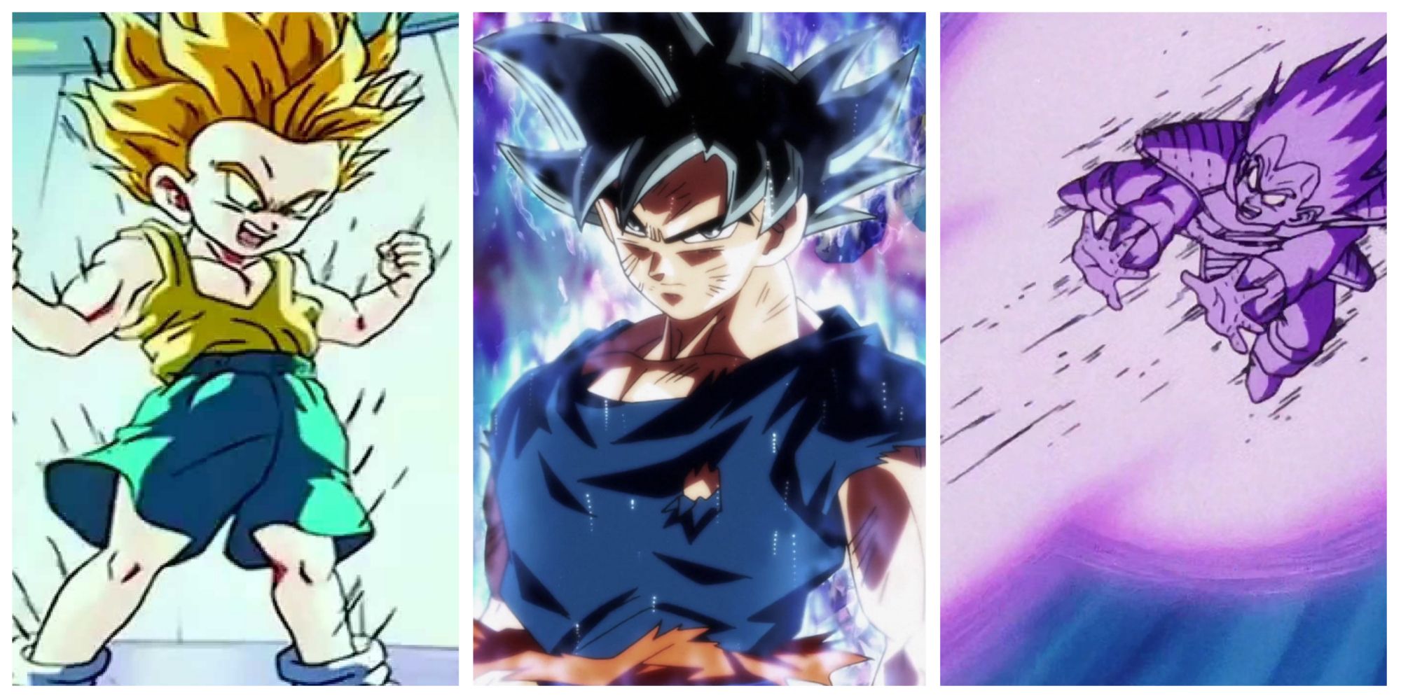 The Coolest Abilities in All of Dragon Ball Super Saiyan Trunks Ultra Instinct Goku Gallick Gun Vegeta