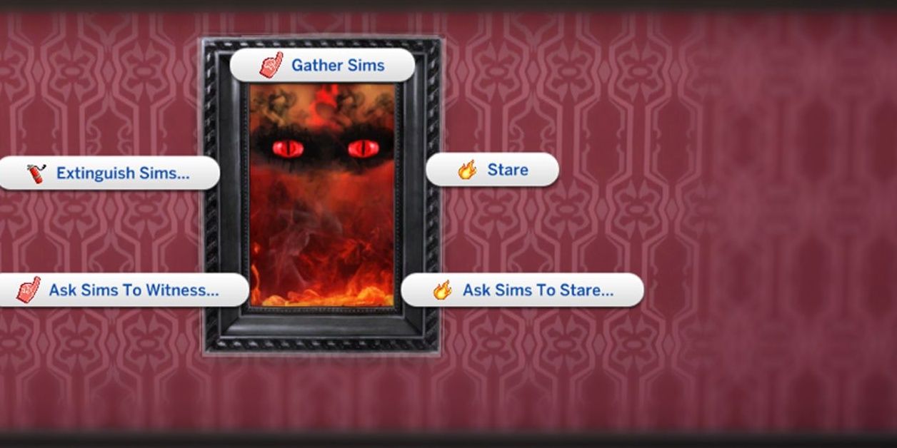 The Cursed Paintings mod for The Sims 4