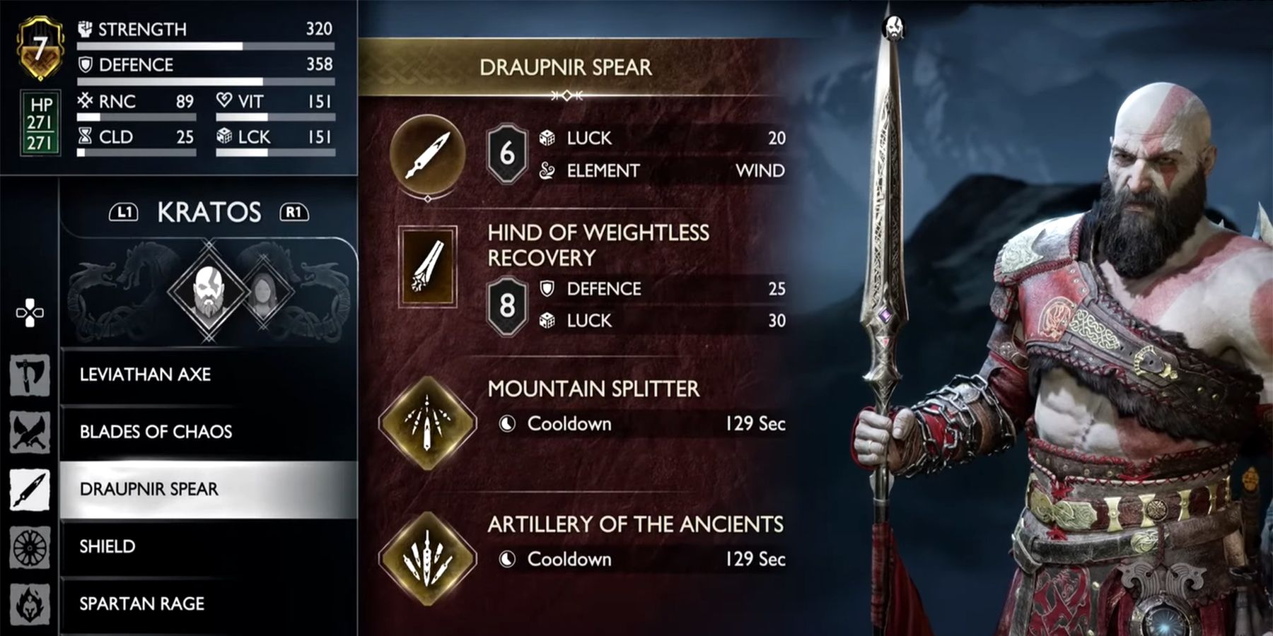 the draupnir spear in god of war ragnarok