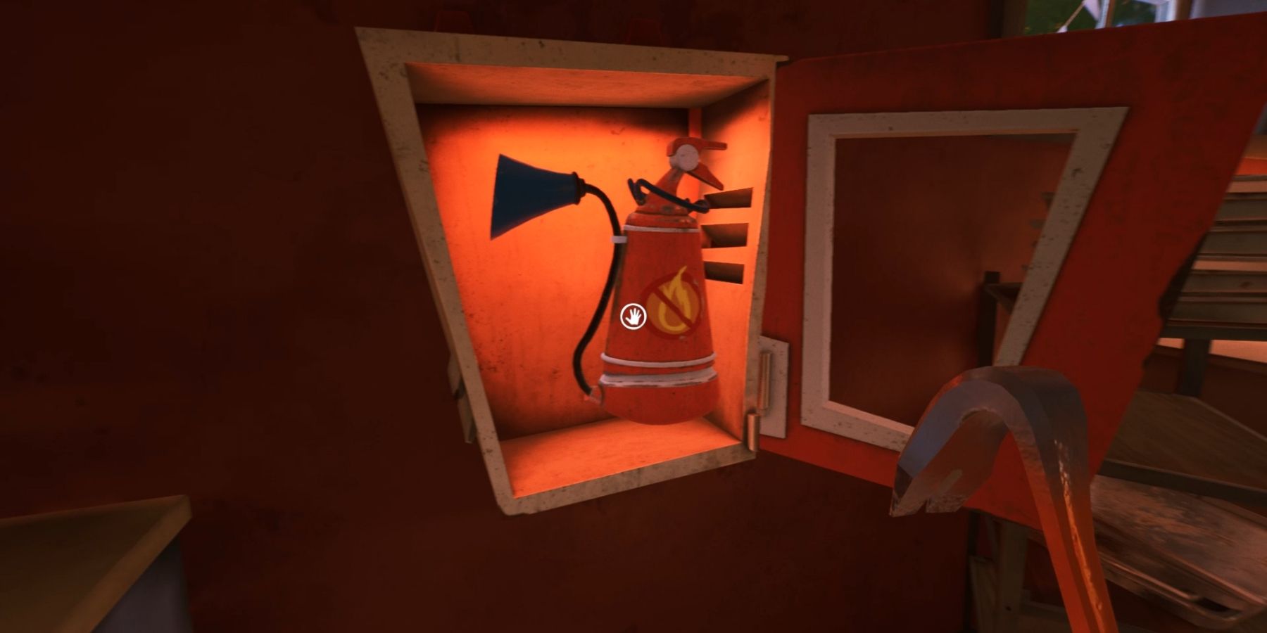 the fire extinguisher location in hello neighbor 2