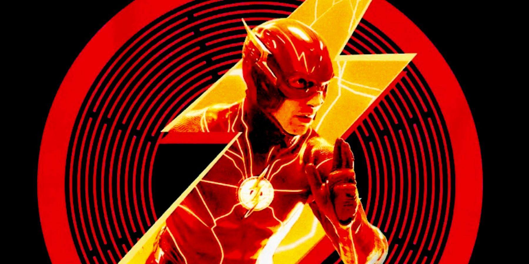 The Flash red black and yellow poster artwork