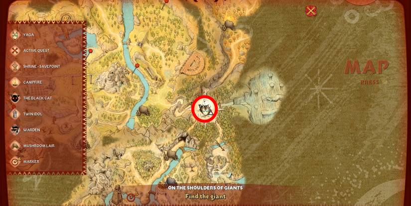 the hut map location in blacktail