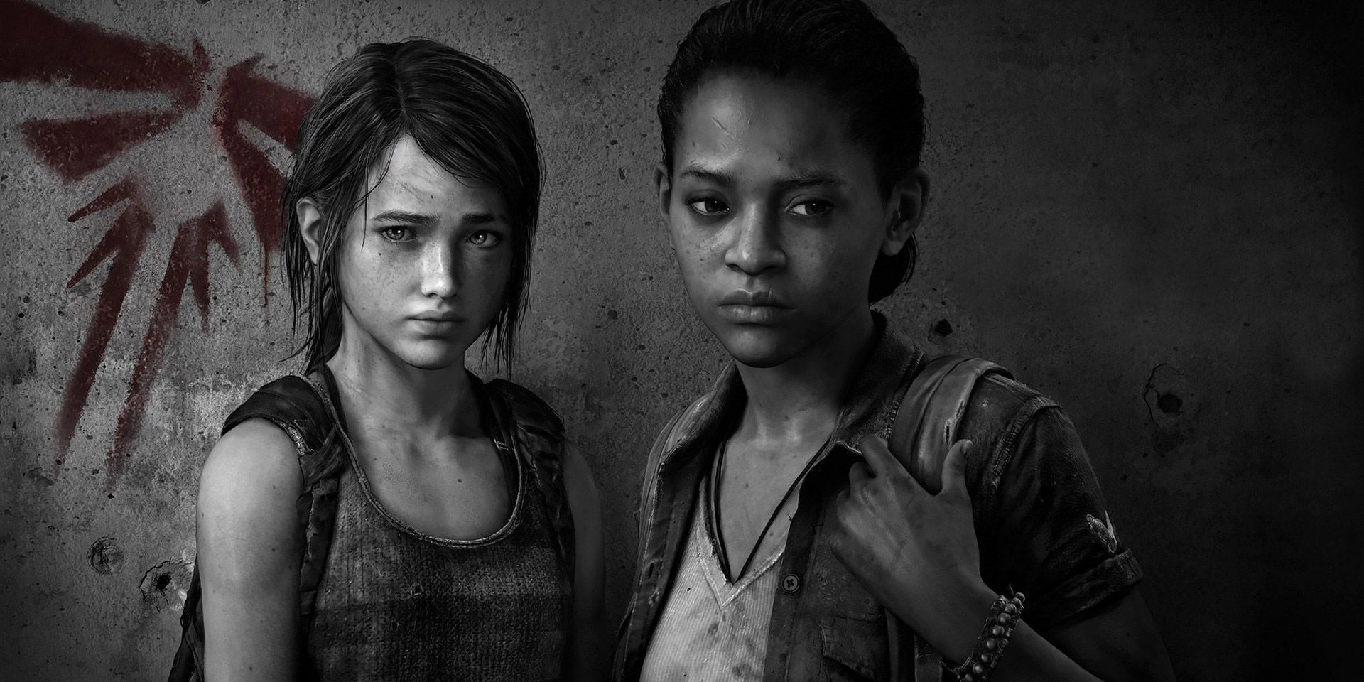 Ellie and Riley from The Last of Us Left Behind