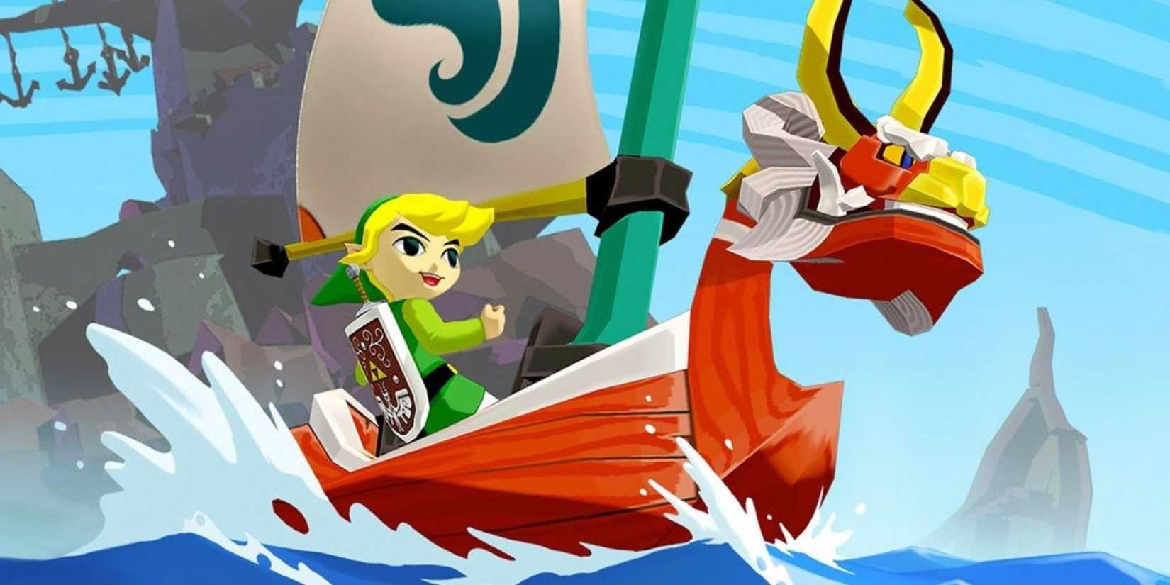 The Legend of Zelda: The Wind Waker 20th Anniversary, traversing the seas on a boat