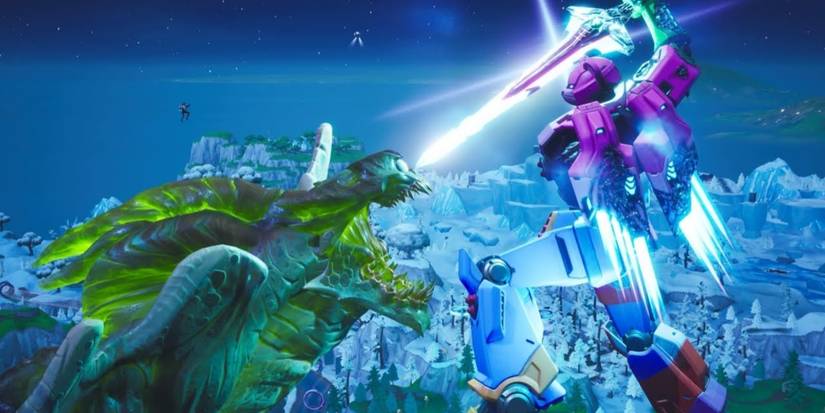 the monster vs the mecha in fortnite