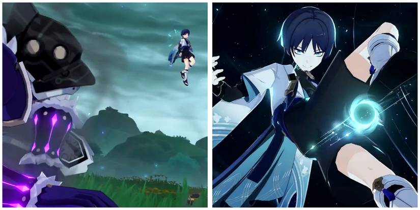 the wanderer flying in genshin impact