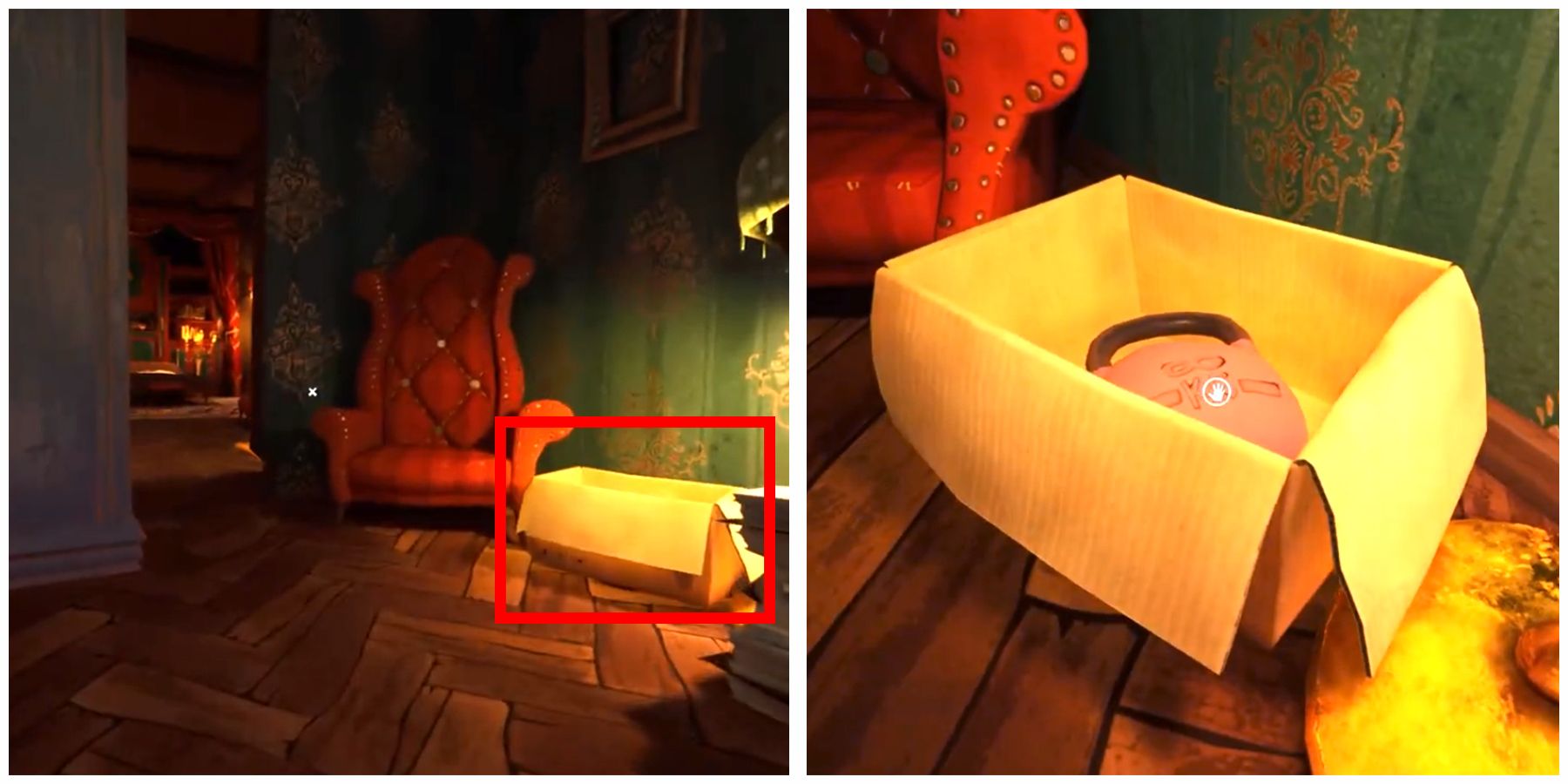 the weight location in hello neighbor 2