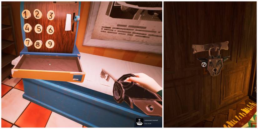 the wing shaped key location in hello neighbor 2