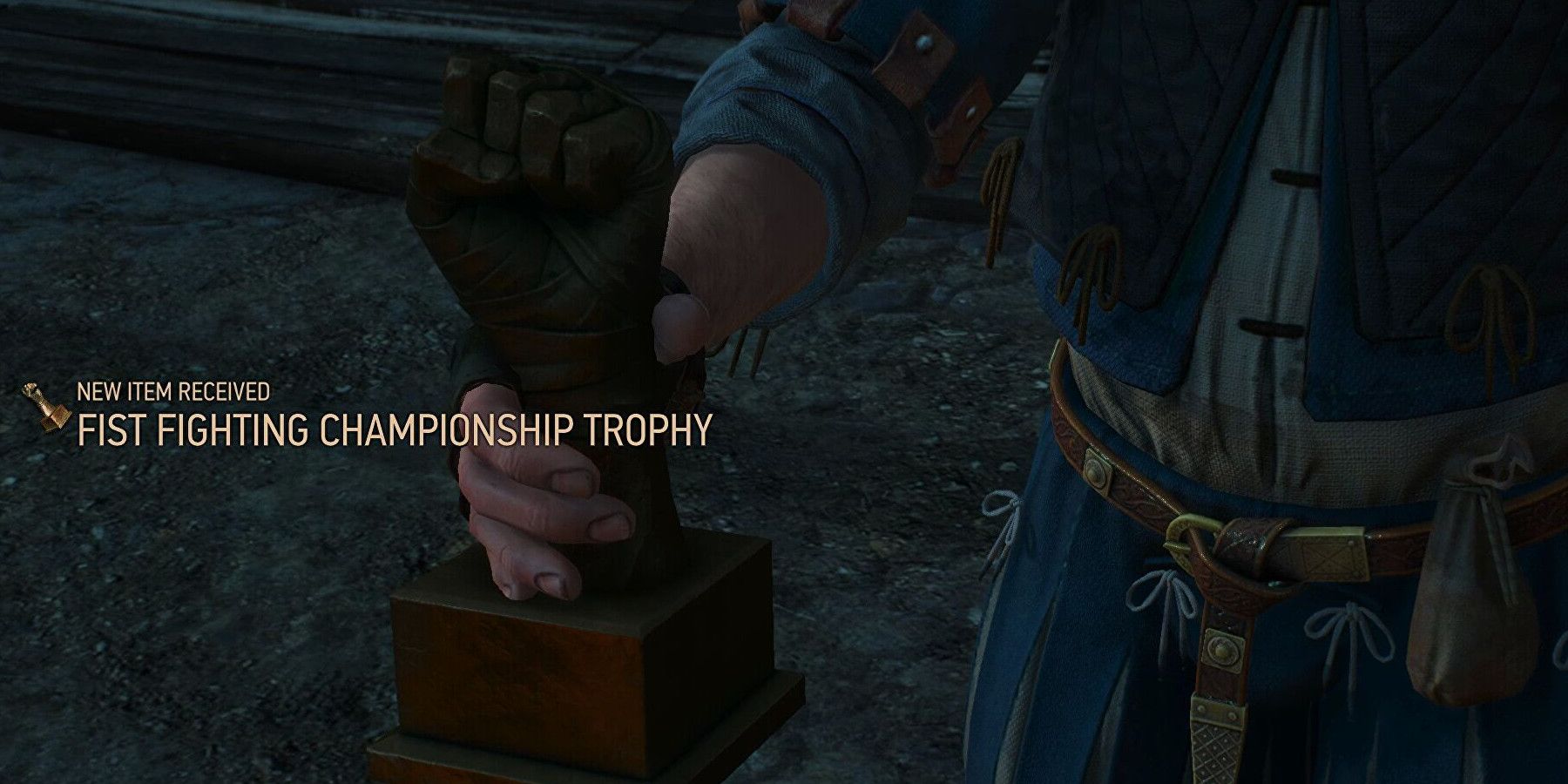 The Witcher 3 Fist Fighting Championship Trophy