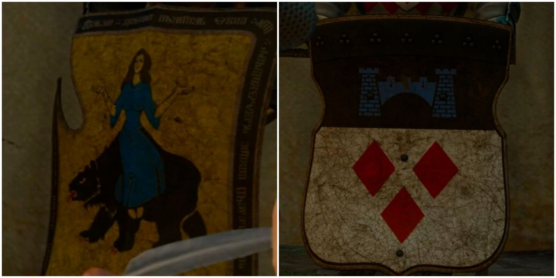 The Witcher 3 Sir Geralt of Rivia’s Shield and Ravix of Fourhorn’s Shield