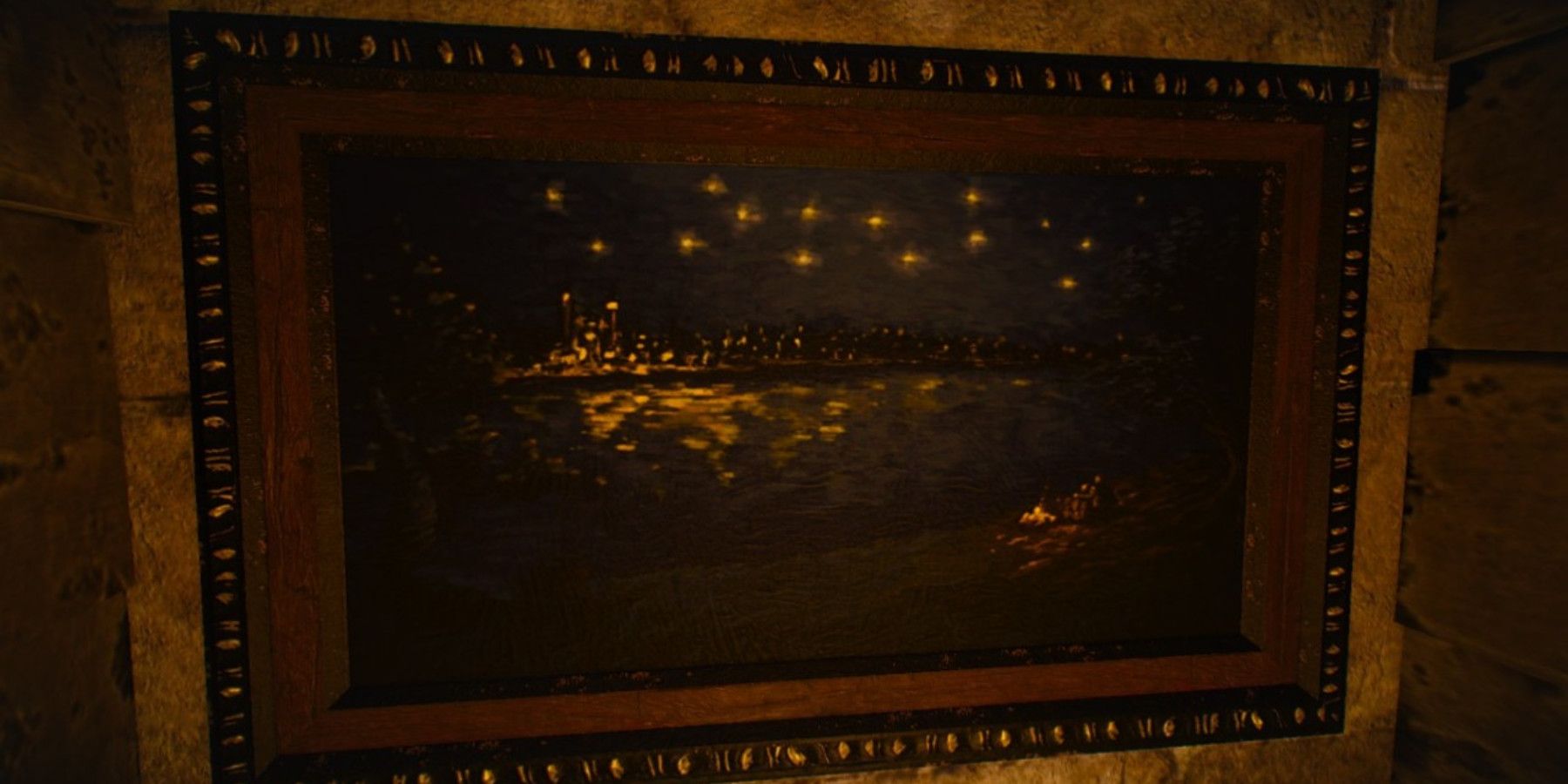 The Witcher 3 Starry Night Over the Pontar Painting