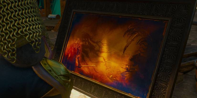 The Witcher 3 White Wolf Painting