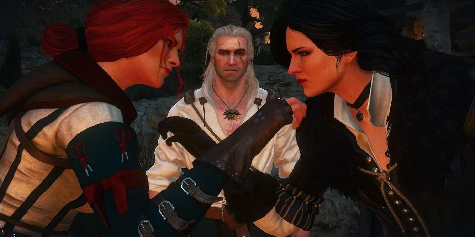Yennefer and Tris fight over Geralt