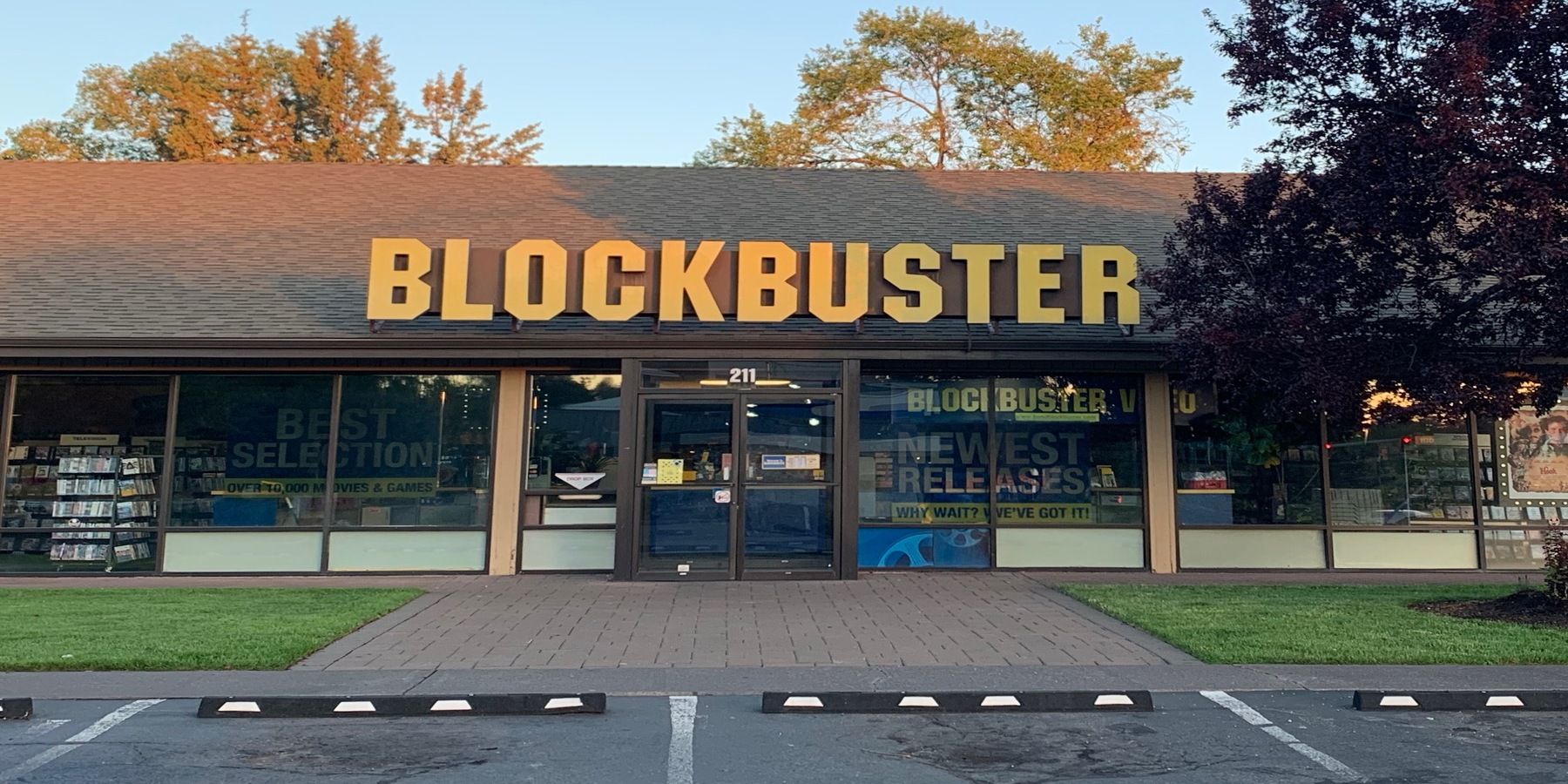 Out front of the last Blockbuster in Bend, Oregon
