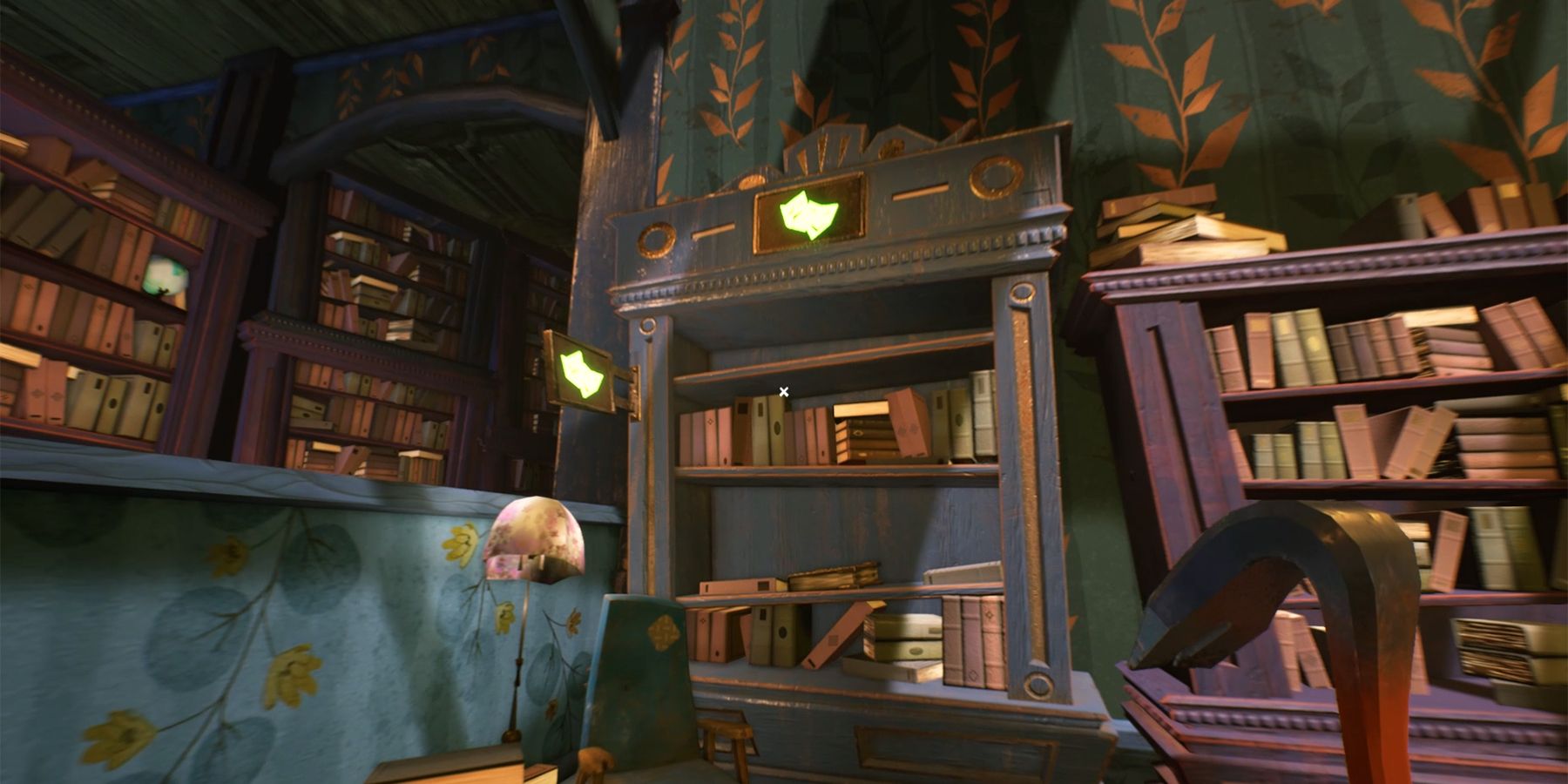 theater bookcase in hello neighbor 2 late fees dlc