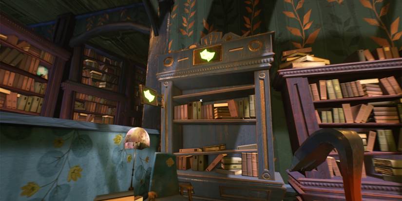 theater bookcase in hello neighbor 2 late fees dlc