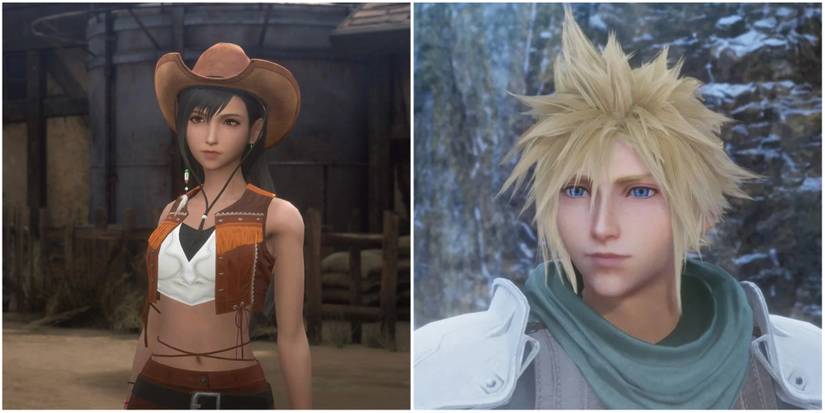 Tifa and Cloud in Crisis Core: Final Fantasy 7 Reunion