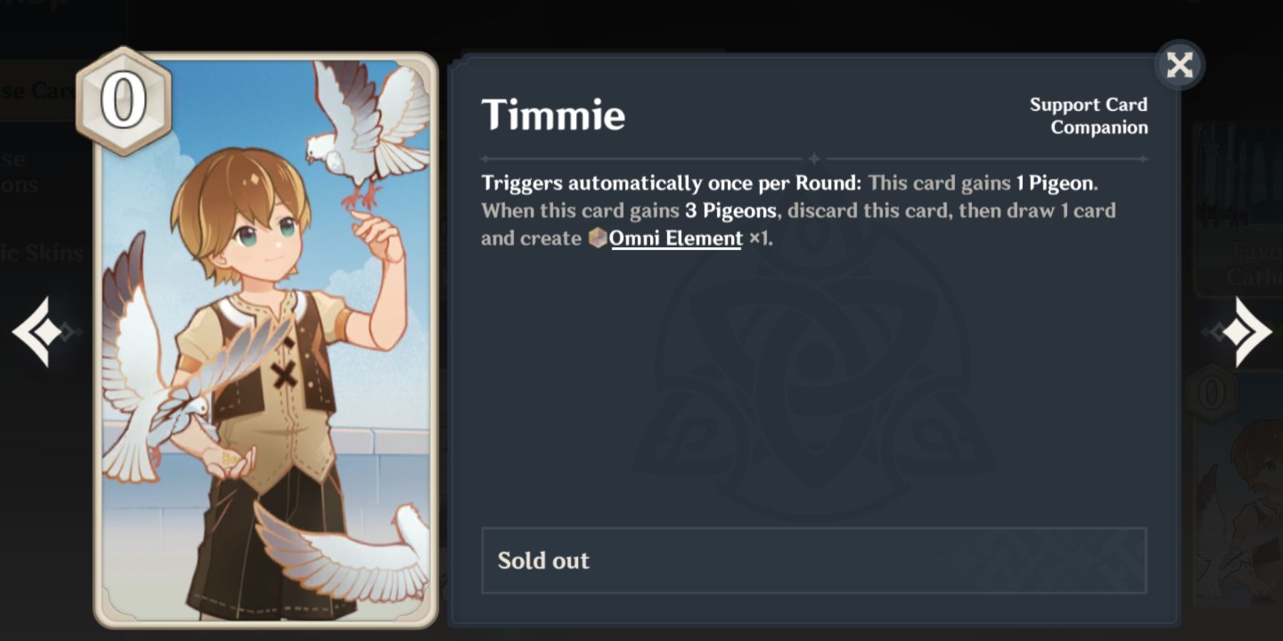 timmie card in genshin impact