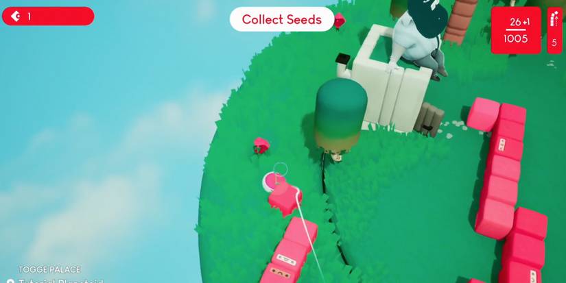 Player eats a seed to increase the Togge limit