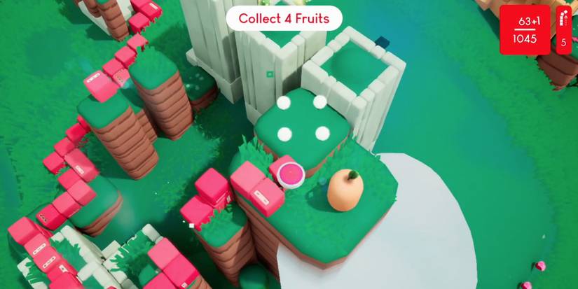 Player eats an Orange in the game