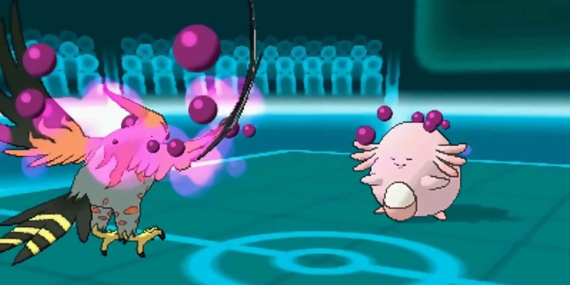 Toxic is used on Chansey in Pokemon Sun and Moon