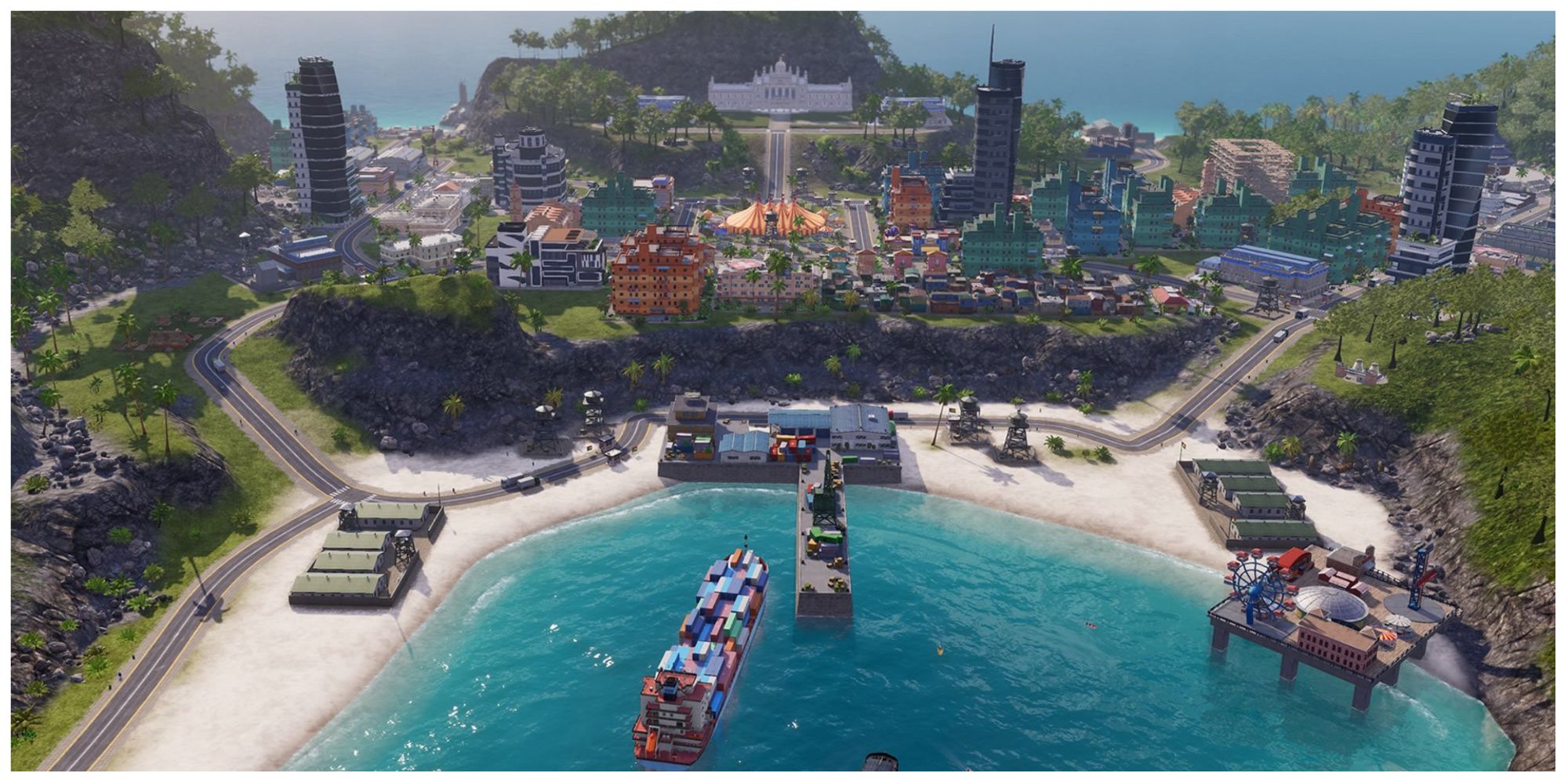 a shipyard in Tropico 6