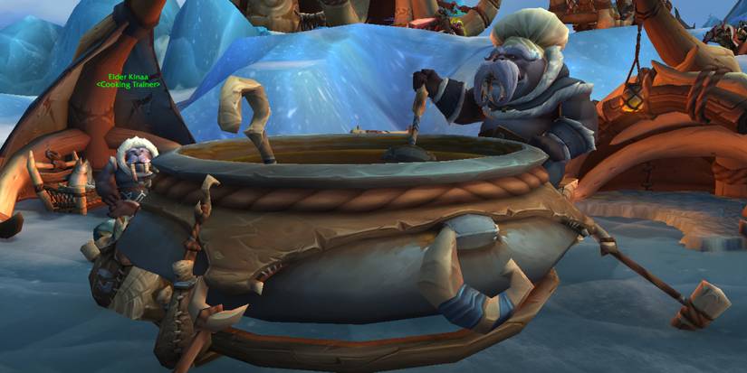 Tuskarr Community Feast event as seen in World of Warcraft Dragonflight