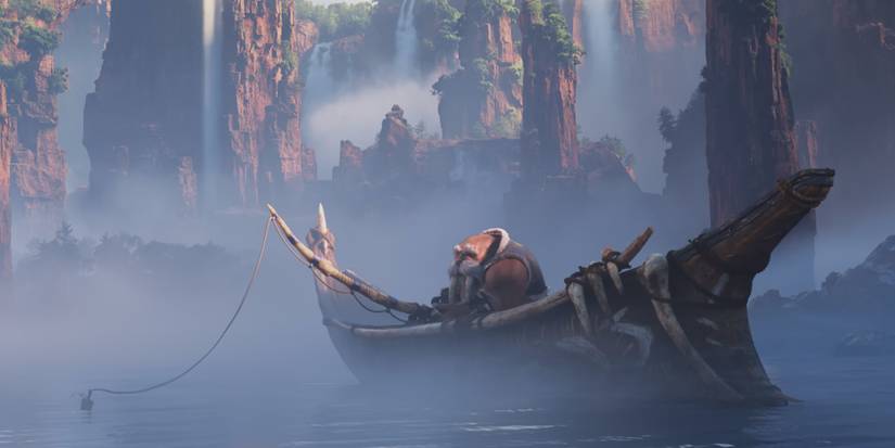 Tuskarr fishing in the waters of the Azure Span in World of Warcraft Dragonflight