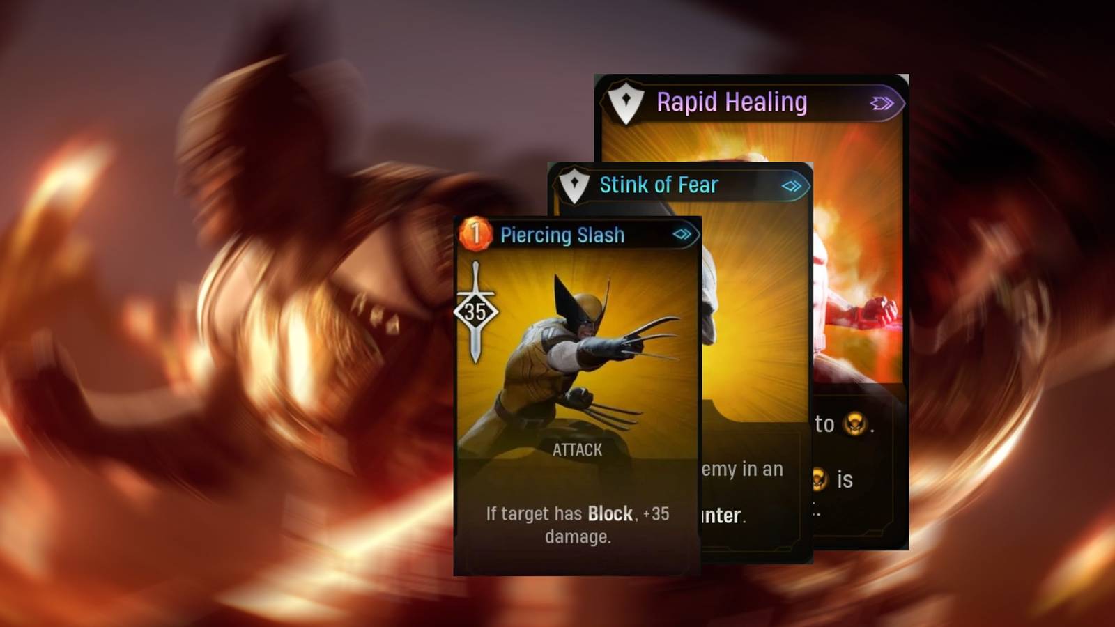 wolverine and his cards in midnight suns