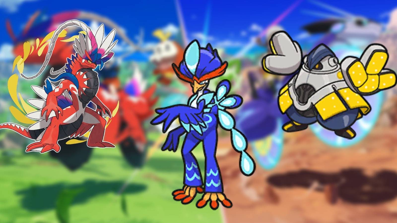 quaquaval, koraidon, and iron hands