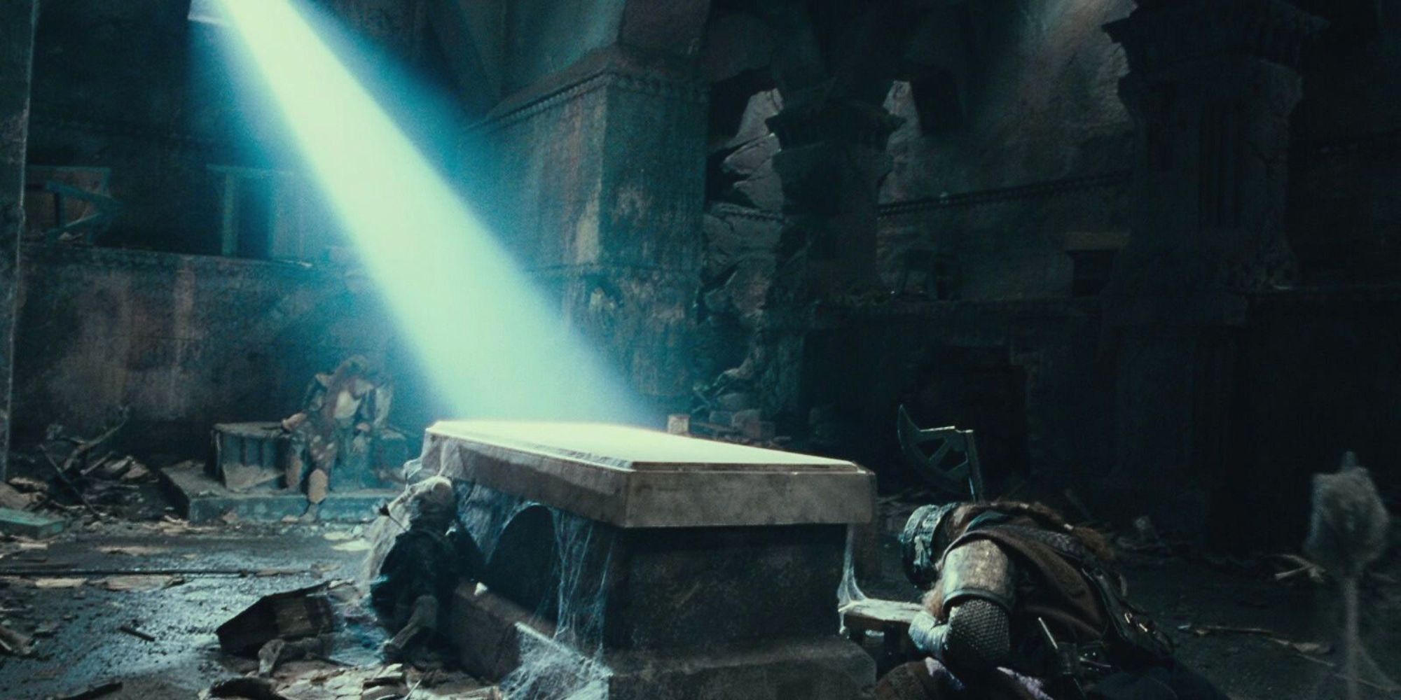 Balin's Tomb Cave Troll Scene In The Lord of the Rings: The Fellowship of the Ring