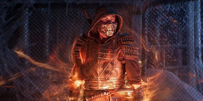 Scorpion in the 2021 Mortal Kombat movie