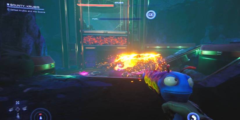 Krubis Boss Battle Throwing Saw Attack High on Life