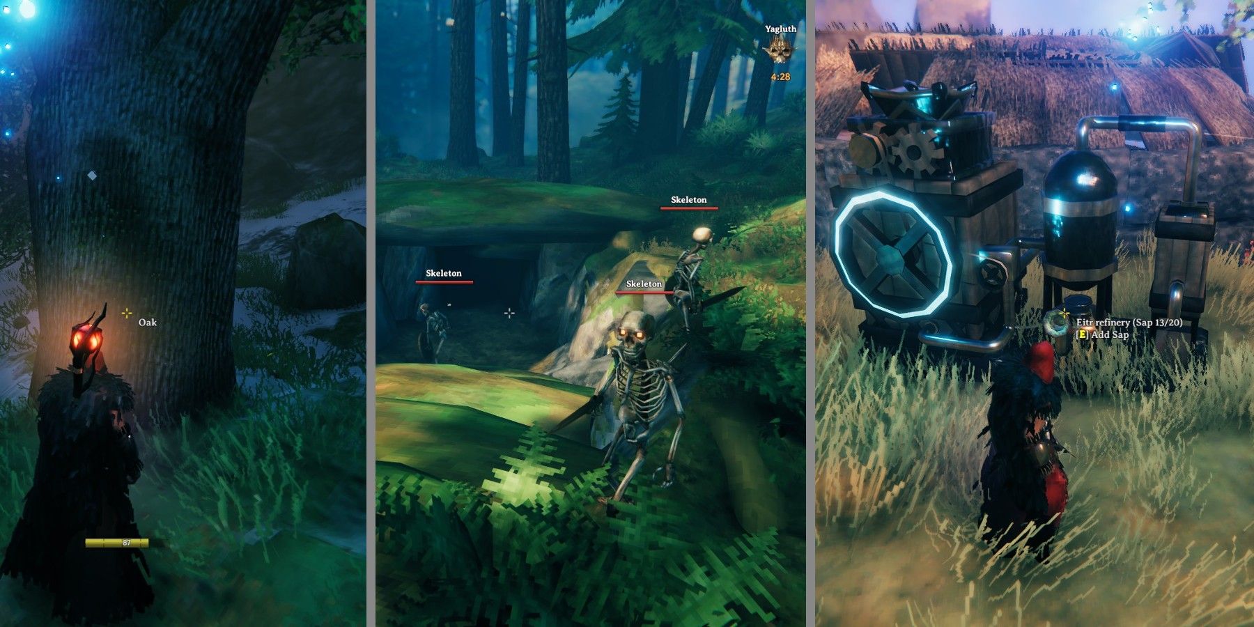 valheim skeletons oak tree and eitr