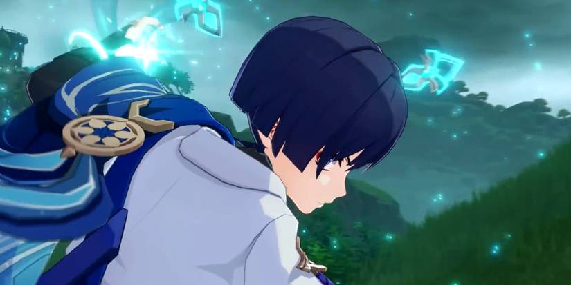wanderer buffing his hit in genshin impact