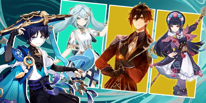 wanderer (scaramouche)-faruzan-zhongli-yunjin in genshin impact