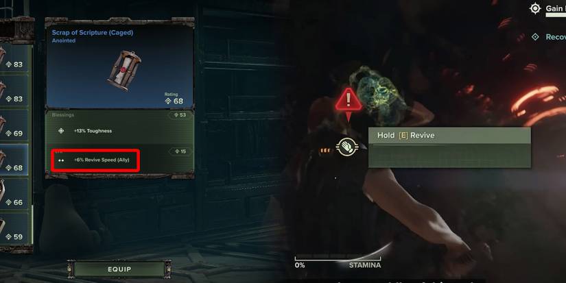 Warhammer 40k Darktide - An Ogryn Attempting To Revive Their Ally