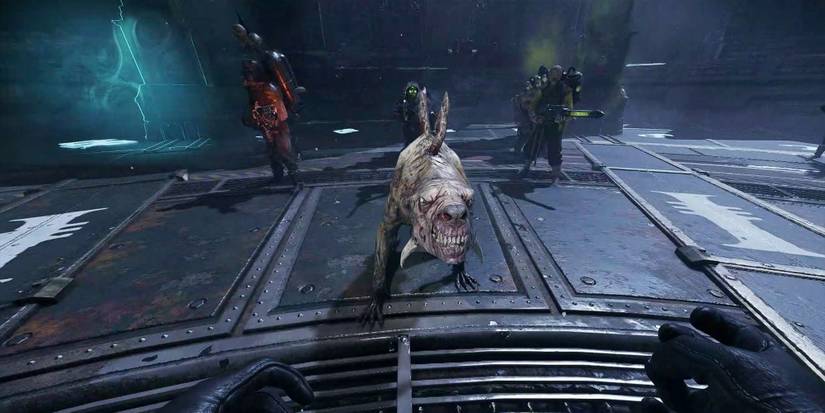 Warhammer 40k Darktide - Poxhound In Meat Grinder