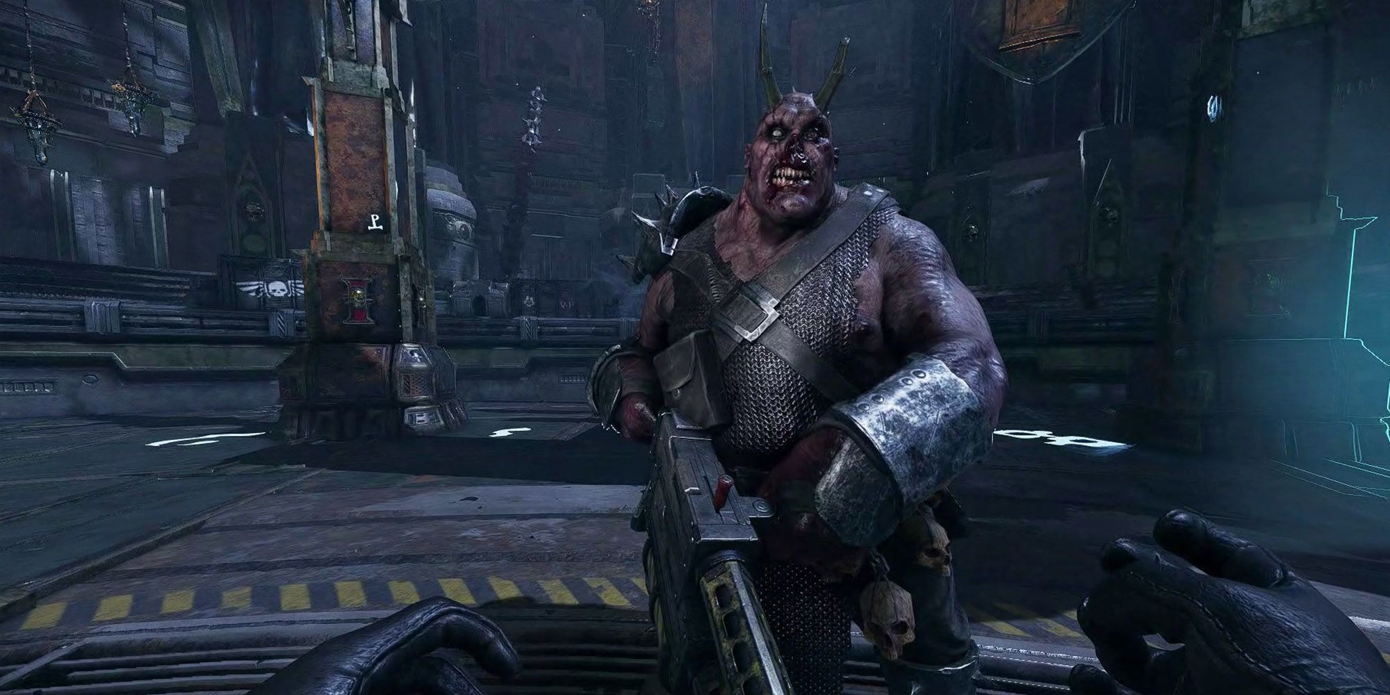 Warhammer 40k Darktide - Reaper Ogryn In Meat Grinder