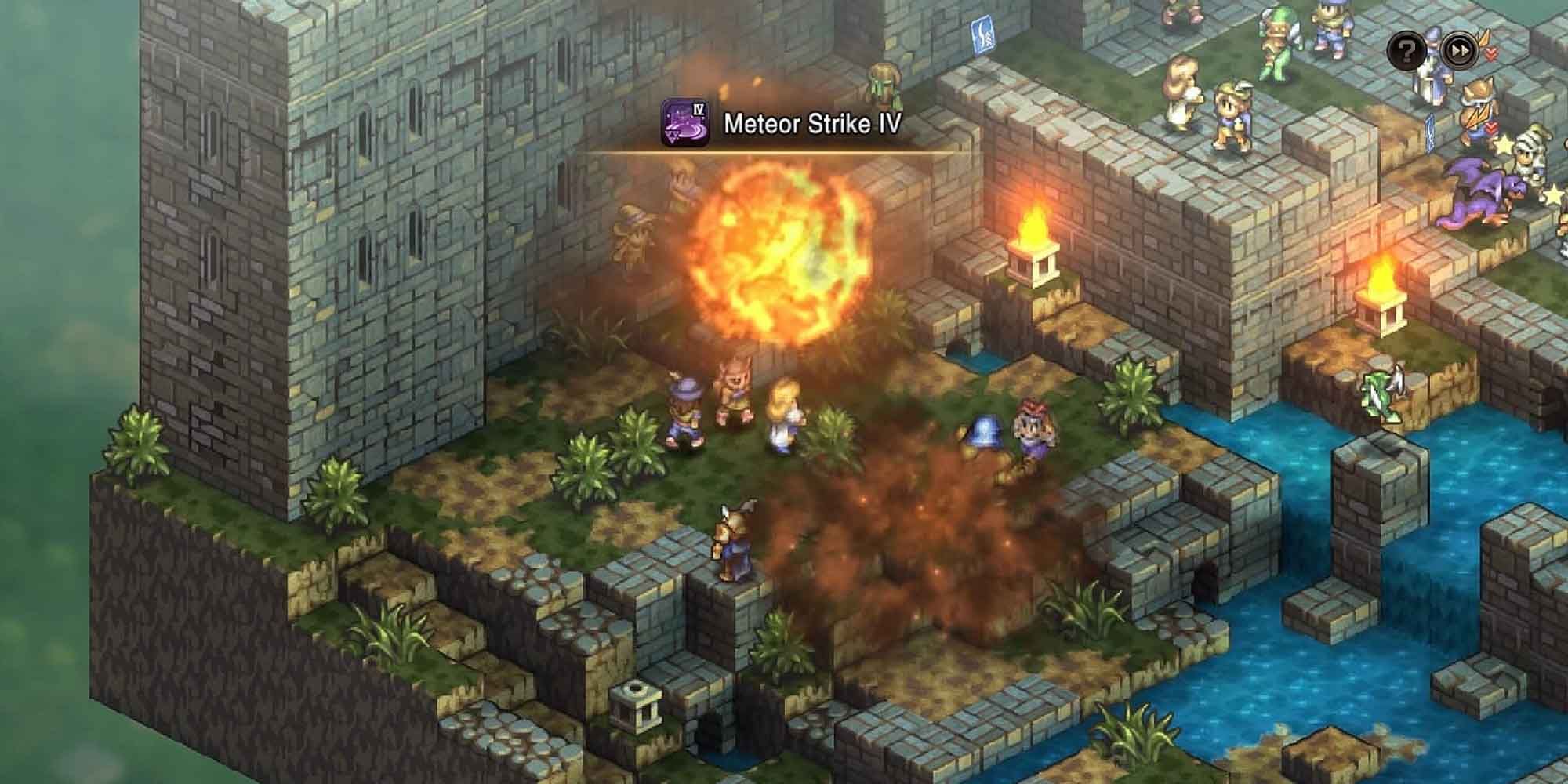 Casting Meteor Strike in Tactics Ogre Reborn