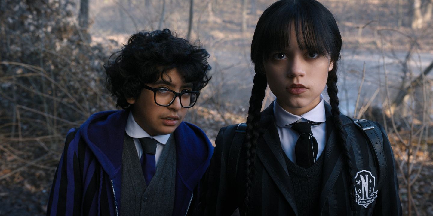 Eugene Ottinger and Wednesday Addams in the new Netflix series