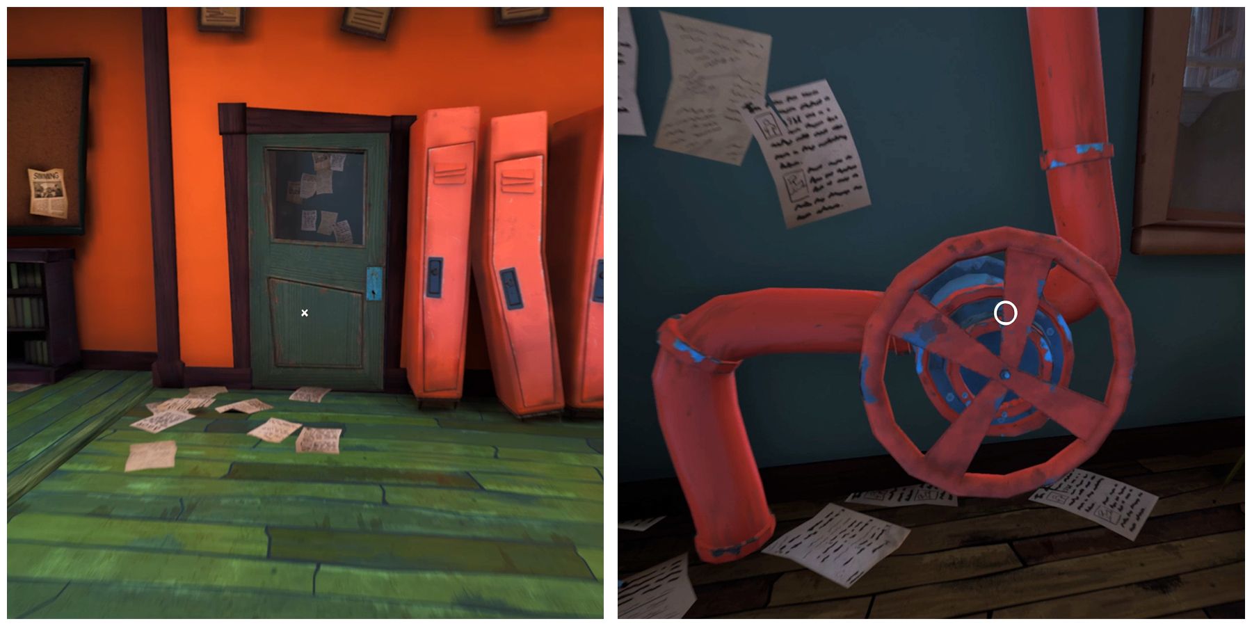 where to place the red wheel in hello neighbor 2