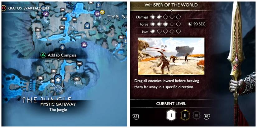 whisper of the world location in god of war ragnarok